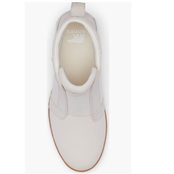 Sorel Out N About Wedge Leather Bootie, Ankle Boots White/Sea Salt Size 10.5 NWT - Picture 4 of 8